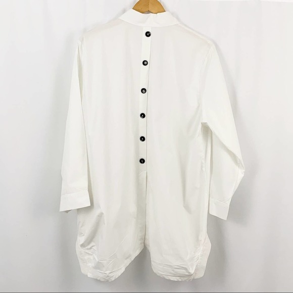IC by Connie White Button Down Blouse XXL - Picture 5 of 6